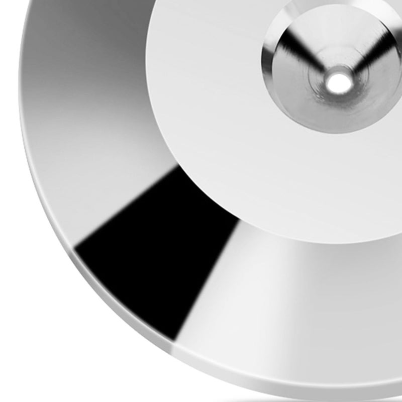 ZERONE 8 Pcs 25 x 4mm Universal Copper Speaker Spikes Pads Speaker Shock Base Pad Isolation Stand Feet Cone Base Mats Floor Disc(Silver) - Image 5